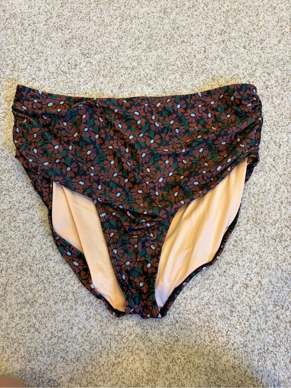 Livy & Kate High Waisted Ruched Swim Bottoms Women’s XL